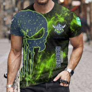 Auspiritmerch Canberra Raiders T-Shirt Custom Name Gift For Fan