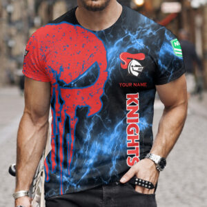 Auspiritmerch Newcastle Knights T-Shirt Custom Name Gift For Fan