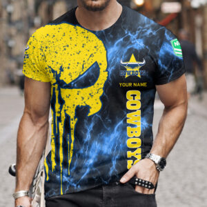 Auspiritmerch North Queensland Cowboys T-Shirt Custom Name Gift For Fan