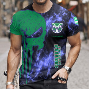 Auspiritmerch New Zealand Warriors T-Shirt Custom Name Gift For Fan