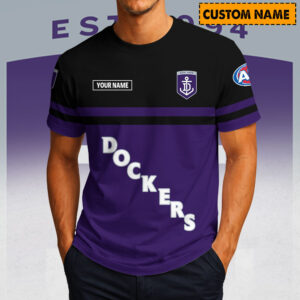 Auspiritmerch Fremantle Dockers Casual T-Shirt Custom Name Gift For Fan