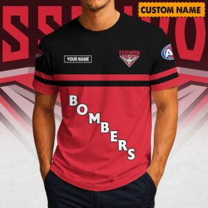 Auspiritmerch Essendon Casual T-Shirt Custom Name Gift For Fan