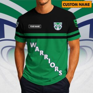Auspiritmerch New Zealand Warriors Casual T-Shirt Custom Name Gift For Fan