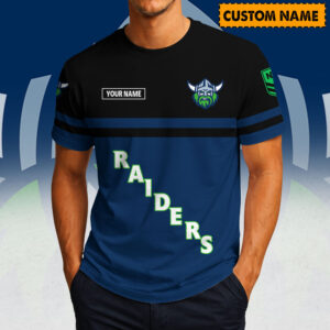 Auspiritmerch Canberra Raiders Casual T-Shirt Custom Name Gift For Fan