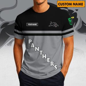 Auspiritmerch Penrith Panthers Casual T-Shirt Custom Name Gift For Fan