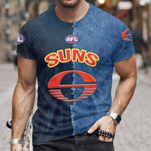 Auspiritmerch Gold Coast Suns Premium 3D T-Shirt Custom Name Gift For Fan