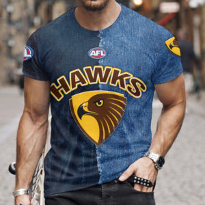Auspiritmerch Hawthorn Hawks Premium 3D T-Shirt Custom Name Gift For Fan