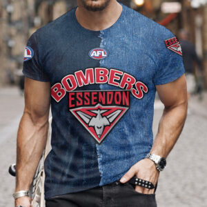 Auspiritmerch Essendon Premium 3D T-Shirt Custom Name Gift For Fan