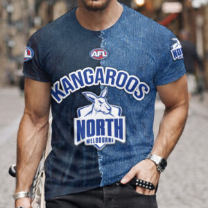 Auspiritmerch North Melbourne Premium 3D T-Shirt Custom Name Gift For Fan