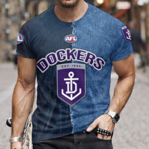 Auspiritmerch Fremantle Dockers Premium 3D T-Shirt Custom Name Gift For Fan