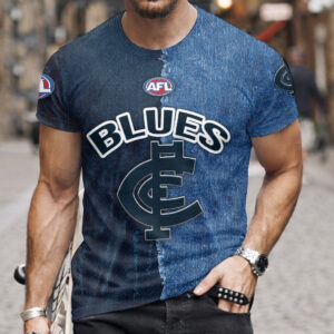 Auspiritmerch Carlton Blues Premium 3D T-Shirt Custom Name Gift For Fan