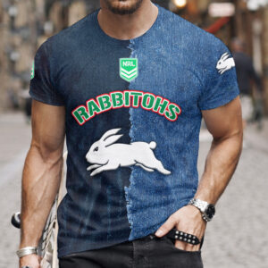 Auspiritmerch South Sydney Rabbitohs Premium 3D T-Shirt Custom Name Gift For Fan
