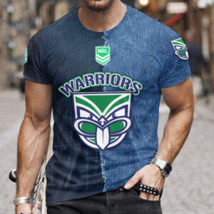 Auspiritmerch New Zealand Warriors Premium 3D T-Shirt Custom Name Gift For Fan