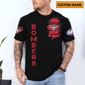 Auspiritmerch Essendon T-Shirt Custom Name Gift For Fan