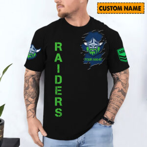 Auspiritmerch Canberra Raiders T-Shirt Custom Name Gift For Fan