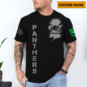 Auspiritmerch Penrith Panthers T-Shirt Custom Name Gift For Fan