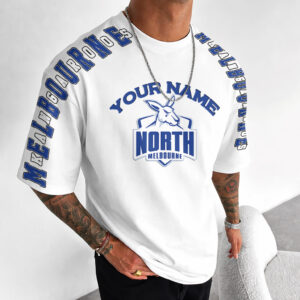 Auspiritmerch North Melbourne Casual T-Shirt Custom Name Gift For Fan