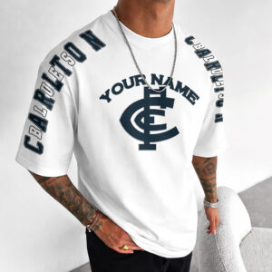 Auspiritmerch Carlton Blues Casual T-Shirt Custom Name Gift For Fan