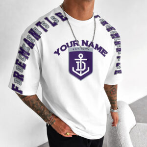 Auspiritmerch Fremantle Dockers Casual T-Shirt Custom Name Gift For Fan