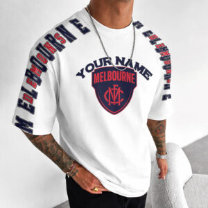 Auspiritmerch Melbourne Demons Casual T-Shirt Custom Name Gift For Fan