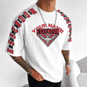 Auspiritmerch Essendon Casual T-Shirt Custom Name Gift For Fan