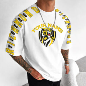 Auspiritmerch Richmond Tigers Casual T-Shirt Custom Name Gift For Fan