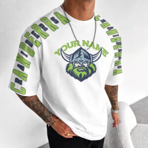 Auspiritmerch Canberra Raiders Casual T-Shirt Custom Name Gift For Fan