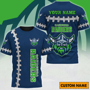Auspiritmerch Canberra Raiders Casual T-Shirt Custom Name Gift For Fan