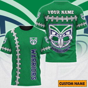 Auspiritmerch New Zealand Warriors Casual T-Shirt Custom Name Gift For Fan