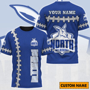 Auspiritmerch North Melbourne Casual T-Shirt Custom Name Gift For Fan