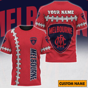 Auspiritmerch Melbourne Demons Casual T-Shirt Custom Name Gift For Fan