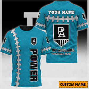 Auspiritmerch Port Adelaide Casual T-Shirt Custom Name Gift For Fan
