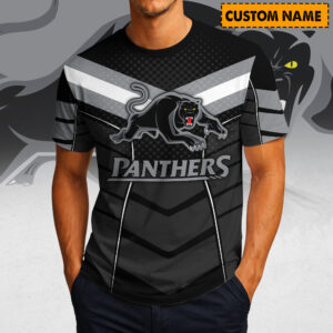 Auspiritmerch Penrith Panthers Casual T-Shirt Custom Name Gift For Fan