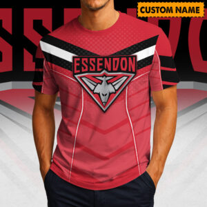 Auspiritmerch Essendon Casual T-Shirt Custom Name Gift For Fan