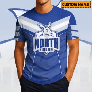 Auspiritmerch North Melbourne Casual T-Shirt Custom Name Gift For Fan