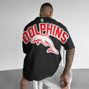 Auspiritmerch Redcliffe Dolphins Casual T-Shirt Custom Name Gift For Fan