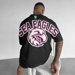 Auspiritmerch Manly Warringah Sea Eagles Casual T-Shirt Custom Name Gift For Fan