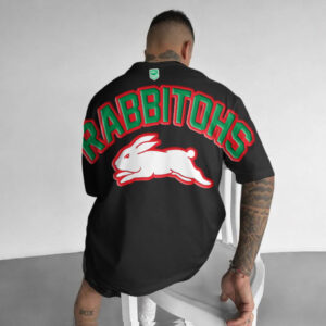 Auspiritmerch South Sydney Rabbitohs Casual T-Shirt Custom Name Gift For Fan
