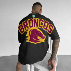 Auspiritmerch Brisbane Broncos Casual T-Shirt Custom Name Gift For Fan