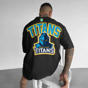 Auspiritmerch Gold Coast Titans Casual T-Shirt Custom Name Gift For Fan
