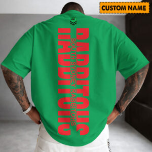 Auspiritmerch South Sydney Rabbitohs Casual T-Shirt Custom Name Gift For Fan