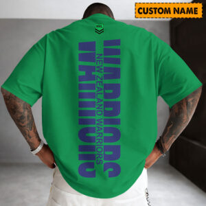 Auspiritmerch New Zealand Warriors Casual T-Shirt Custom Name Gift For Fan