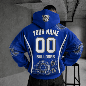 Auspiritmerch Canterbury-Bankstown Bulldogs Indigenous Hoodie Custom Any Name Gifts For Fan