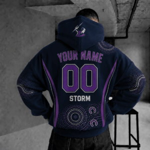 Auspiritmerch Melbourne Storm Indigenous Hoodie Custom Any Name Gifts For Fan