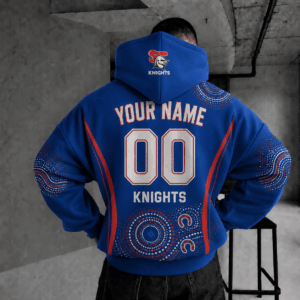 Auspiritmerch Newcastle Knights Indigenous Hoodie Custom Any Name Gifts For Fan