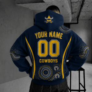 Auspiritmerch North Queensland Cowboys Indigenous Hoodie Custom Any Name Gifts For Fan