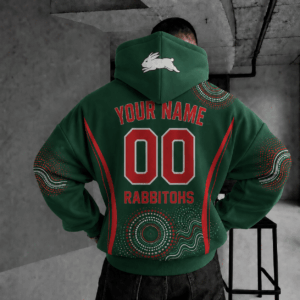 Auspiritmerch South Sydney Rabbitohs Indigenous Hoodie Custom Any Name Gifts For Fan