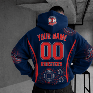 Auspiritmerch Sydney Roosters Indigenous Hoodie Custom Any Name Gifts For Fan