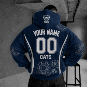 Auspiritmerch Geelong Cats Indigenous Hoodie Custom Any Name Gifts For Fan