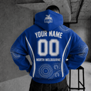 Auspiritmerch North Melbourne Kangaroos Indigenous Hoodie Custom Any Name Gifts For Fan
